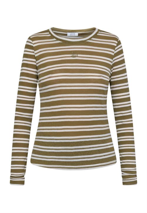LOVE & DIVINE BLUSE, LOVE1625, OLIVE STRIPES